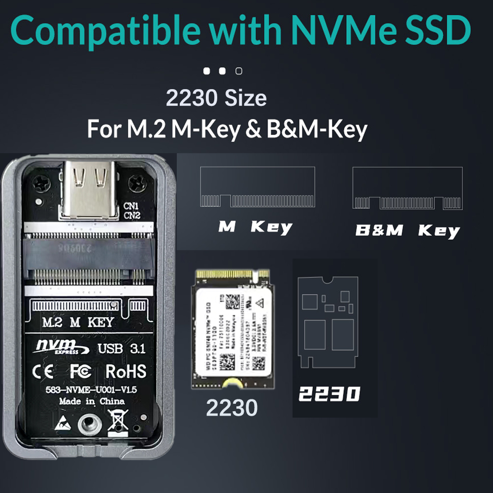 2230 2242 M.2 NVMe Case Enclos - M2 2242 Nvme Ssd 2Tb Pcie 4.0 评论和价格