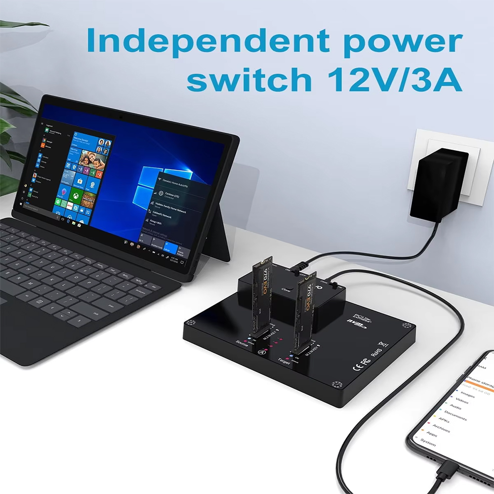 MAIWO 2 Bay M2 NVMe Docking St - 8Tb M2 Nvme Ssd 评论和价格