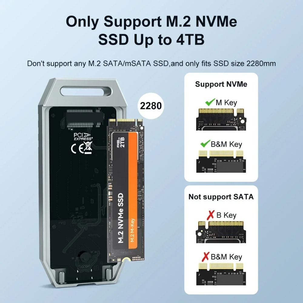 MAIWO USB4 NVMe M.2 SSD Enclos - Usb4 40Gbps External Ssd 8Tb 评论和价格