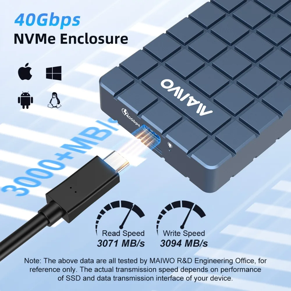 MAIWO USB 4.0 40Gbps M.2 NVMe  - Usb4 40Gbps External Ssd 8Tb 评论和价格