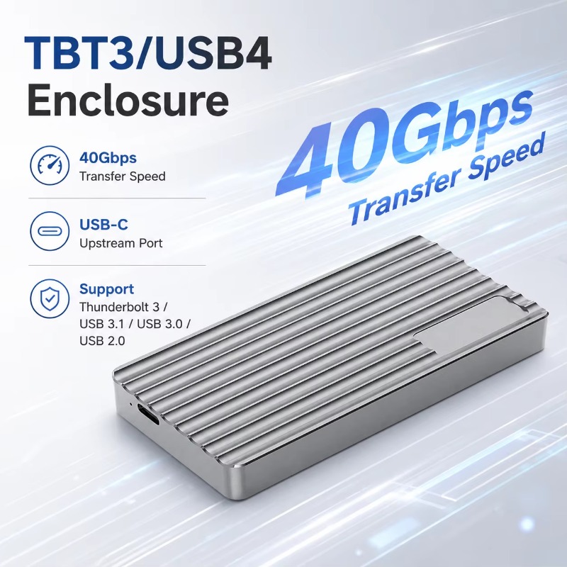Aluminum M.2 NVMe SSD Enclosur - Usb4 40Gbps External Ssd 8Tb 评论和价格