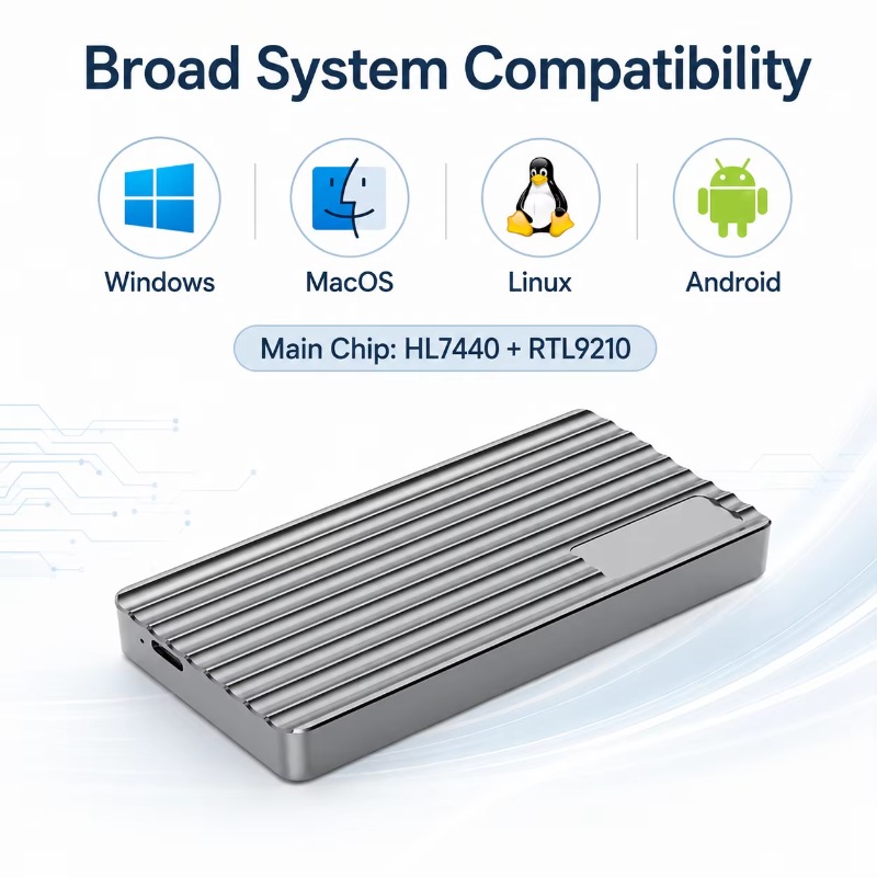 Aluminum M.2 NVMe SSD Enclosur - Usb4 40Gbps External Ssd 8Tb 评论和价格