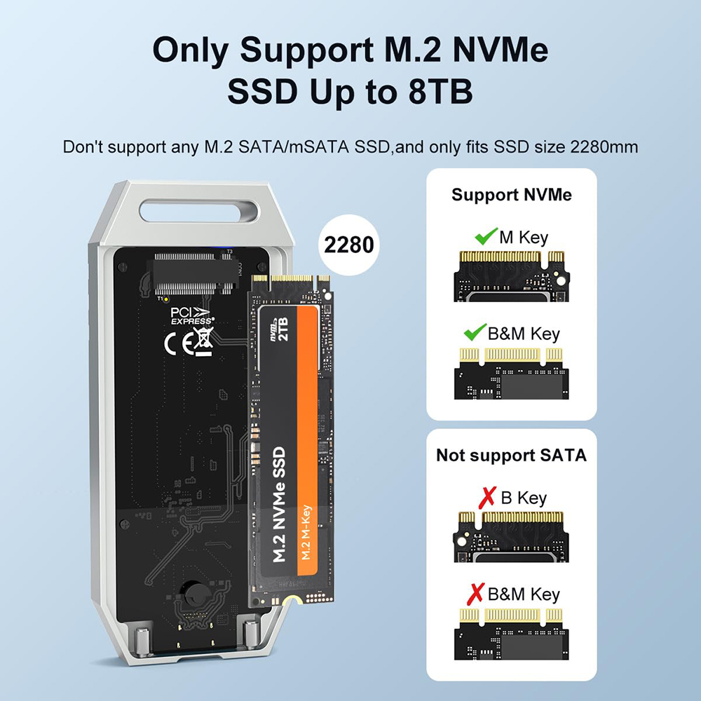 MAIWO 40Gbps NVMe M.2 SSD Encl - 8Tb M2 Nvme Ssd 评论和价格